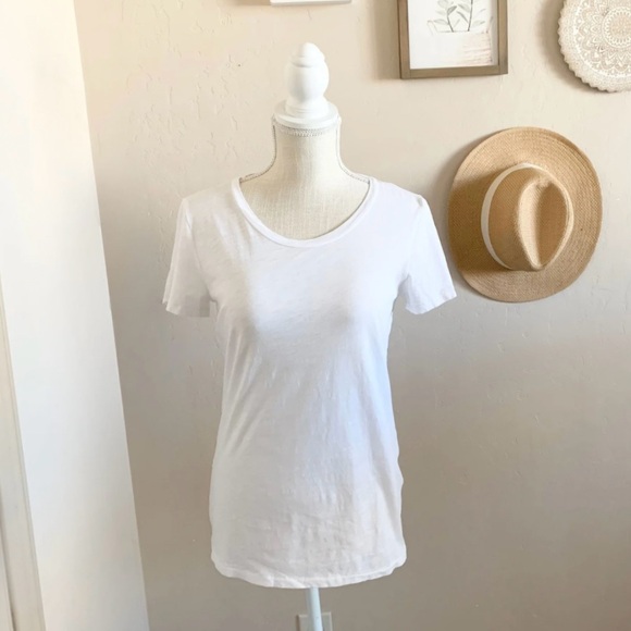 J. Crew Tops - J. Crew Lightweight Classic White T-Shirt